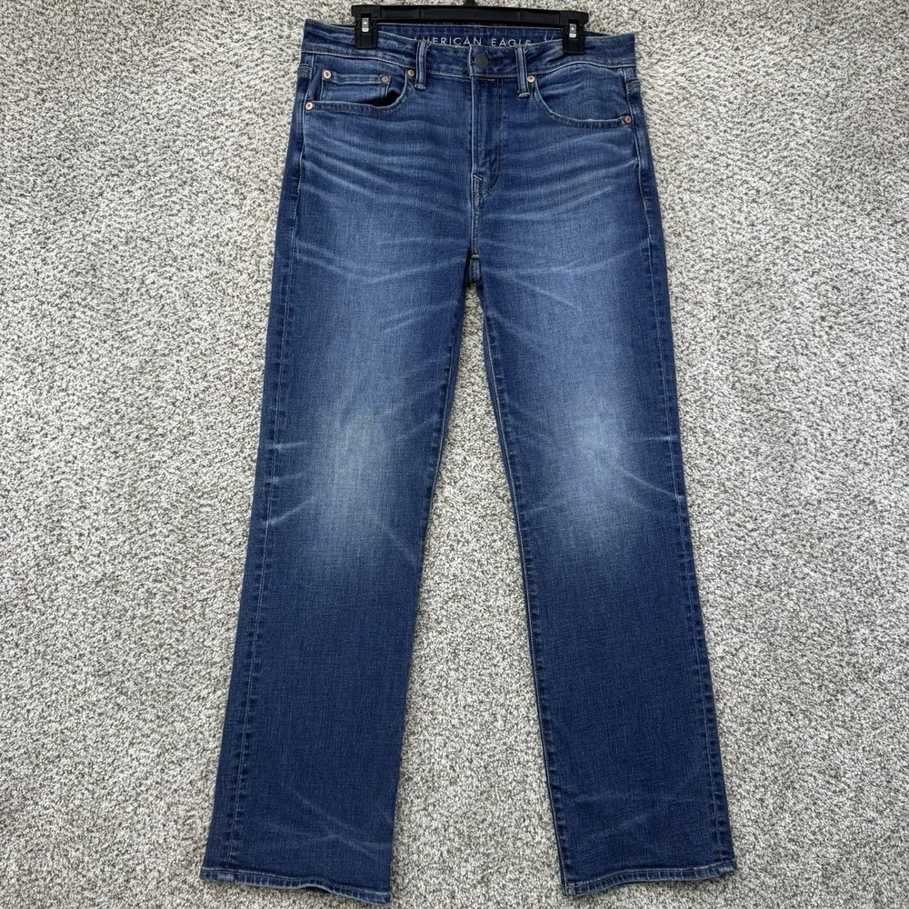American Eagle Original Bootcut Jeans Men's Size 32x30 Blue Denim Medium Wash